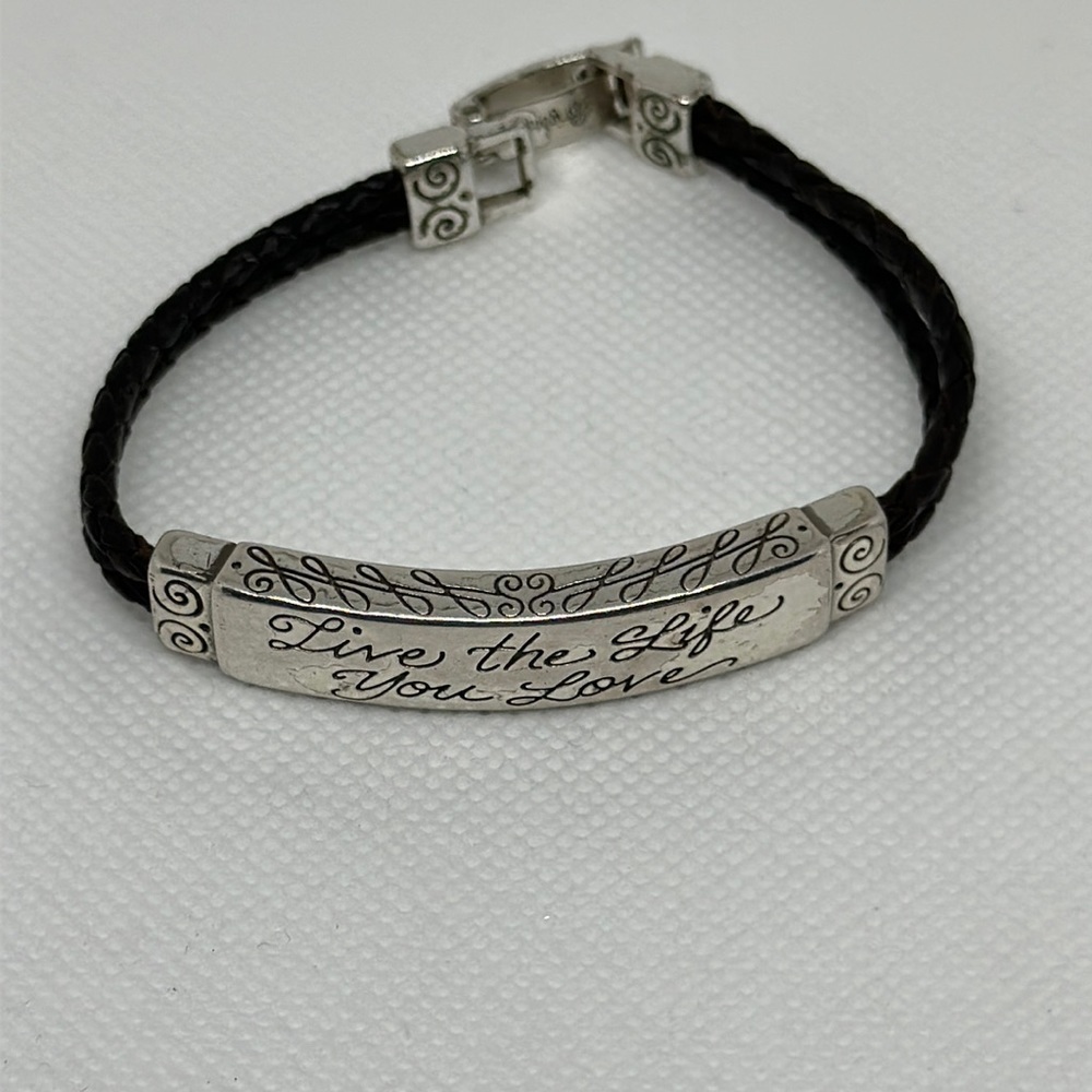 Brighton bracelet silver and leather